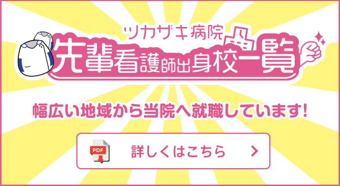 先輩看護師出身校一覧